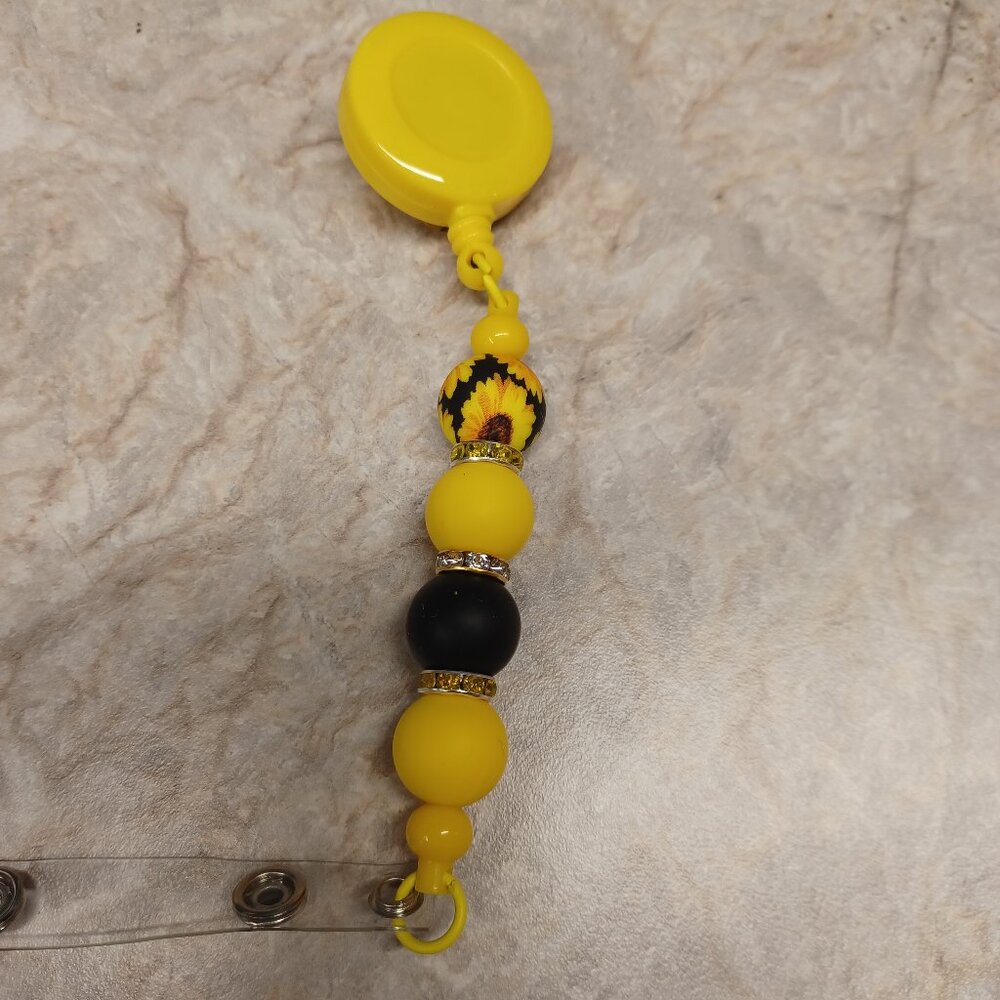 Sunflower Badge Reel